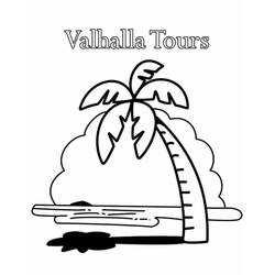 Dibujo para colorear: Palmera (Naturaleza y Estaciones) #161134 - Dibujos para Colorear e Imprimir Gratis