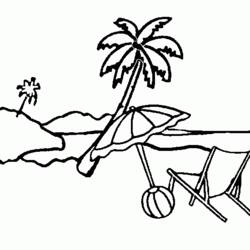 Dibujo para colorear: Palmera (Naturaleza y Estaciones) #161147 - Dibujos para Colorear e Imprimir Gratis