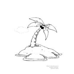 Dibujo para colorear: Palmera (Naturaleza y Estaciones) #161194 - Dibujos para Colorear e Imprimir Gratis