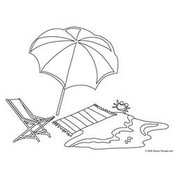 Dibujo para colorear: Playa (Naturaleza y Estaciones) #158969 - Dibujos para Colorear e Imprimir Gratis