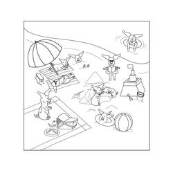 Dibujo para colorear: Playa (Naturaleza y Estaciones) #158981 - Dibujos para Colorear e Imprimir Gratis