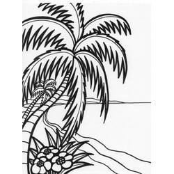 Dibujo para colorear: Playa (Naturaleza y Estaciones) #159007 - Dibujos para Colorear e Imprimir Gratis