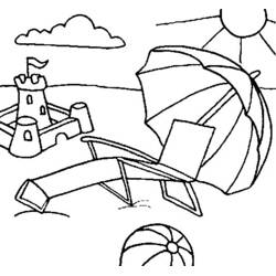 Dibujo Playa (Naturaleza y Estaciones) #159038 para imprimir y colorear