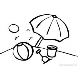 Dibujo para colorear: Playa (Naturaleza y Estaciones) #159105 - Dibujos para Colorear e Imprimir Gratis