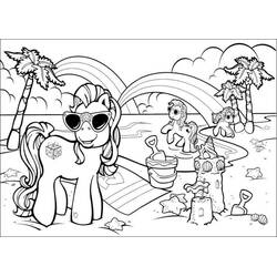 Dibujo para colorear: Playa (Naturaleza y Estaciones) #159120 - Dibujos para Colorear e Imprimir Gratis