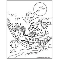 Dibujo para colorear: Playa (Naturaleza y Estaciones) #159143 - Dibujos para Colorear e Imprimir Gratis
