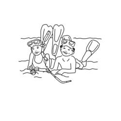 Dibujo Playa (Naturaleza y Estaciones) #159164 para imprimir y colorear