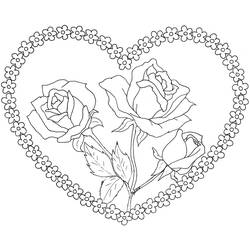 Dibujo para colorear: Ramo de Flores (Naturaleza y Estaciones) #160728 - Dibujos para Colorear e Imprimir Gratis