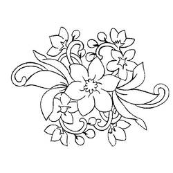 Dibujo para colorear: Ramo de Flores (Naturaleza y Estaciones) #160748 - Dibujos para Colorear e Imprimir Gratis