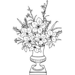 Dibujo para colorear: Ramo de Flores (Naturaleza y Estaciones) #160766 - Dibujos para Colorear e Imprimir Gratis