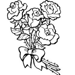 Dibujo para colorear: Ramo de Flores (Naturaleza y Estaciones) #160780 - Dibujos para Colorear e Imprimir Gratis