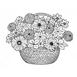 Dibujo para colorear: Ramo de Flores (Naturaleza y Estaciones) #160875 - Dibujos para Colorear e Imprimir Gratis