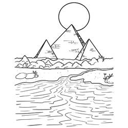 Dibujo para colorear: Río (Naturaleza y Estaciones) #188045 - Dibujos para Colorear e Imprimir Gratis