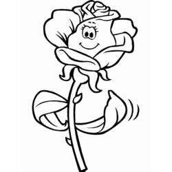 Dibujo para colorear: Rosas (Naturaleza y Estaciones) #161868 - Dibujos para Colorear e Imprimir Gratis