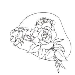Dibujo Rosas (Naturaleza y Estaciones) #162038 para imprimir y colorear