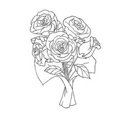 Dibujo Rosas (Naturaleza y Estaciones) #176448 para imprimir y colorear