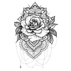 Dibujo Rosas (Naturaleza y Estaciones) #176475 para imprimir y colorear