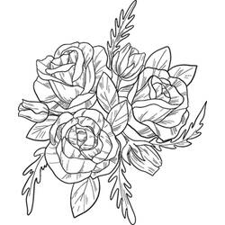 Dibujo Rosas (Naturaleza y Estaciones) #176480 para imprimir y colorear