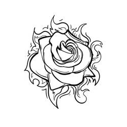 Dibujo Rosas (Naturaleza y Estaciones) #176485 para imprimir y colorear