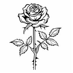 Dibujo Rosas (Naturaleza y Estaciones) #218712 para imprimir y colorear