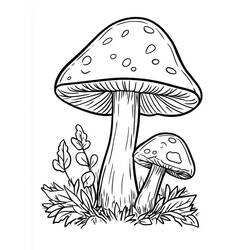 Dibujo para colorear: Seta (Naturaleza y Estaciones) #217410 - Dibujos para Colorear e Imprimir Gratis