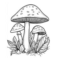 Dibujo para colorear: Seta (Naturaleza y Estaciones) #217414 - Dibujos para Colorear e Imprimir Gratis