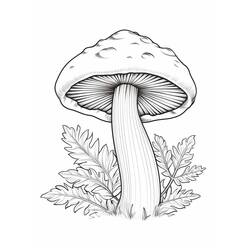 Dibujo para colorear: Seta (Naturaleza y Estaciones) #217415 - Dibujos para Colorear e Imprimir Gratis