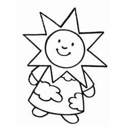 Dibujo Sol (Naturaleza y Estaciones) #157948 para imprimir y colorear