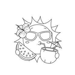 Dibujo Sol (Naturaleza y Estaciones) #172467 para imprimir y colorear