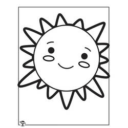 Dibujo Sol (Naturaleza y Estaciones) #172484 para imprimir y colorear