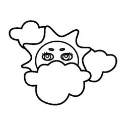 Dibujo para colorear: Sol y Nube (Naturaleza y Estaciones) #156239 - Dibujos para Colorear e Imprimir Gratis
