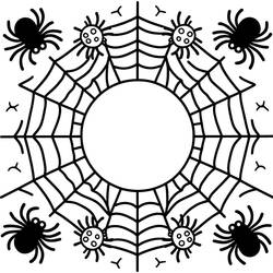 Dibujo para colorear: Telaraña (Naturaleza y Estaciones) #204200 - Dibujos para Colorear e Imprimir Gratis