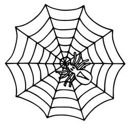 Dibujo para colorear: Telaraña (Naturaleza y Estaciones) #204209 - Dibujos para Colorear e Imprimir Gratis