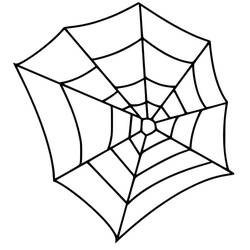 Dibujo para colorear: Telaraña (Naturaleza y Estaciones) #204213 - Dibujos para Colorear e Imprimir Gratis