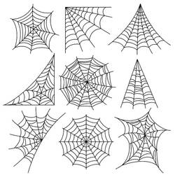 Dibujo para colorear: Telaraña (Naturaleza y Estaciones) #204215 - Dibujos para Colorear e Imprimir Gratis