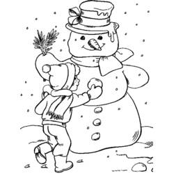Dibujo para colorear: Temporada de Invierno (Naturaleza y Estaciones) #164394 - Dibujos para Colorear e Imprimir Gratis