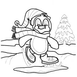 Dibujo para colorear: Temporada de Invierno (Naturaleza y Estaciones) #164395 - Dibujos para Colorear e Imprimir Gratis