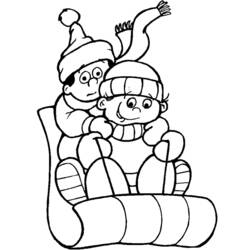 Dibujo para colorear: Temporada de Invierno (Naturaleza y Estaciones) #164406 - Dibujos para Colorear e Imprimir Gratis