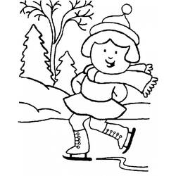Dibujo para colorear: Temporada de Invierno (Naturaleza y Estaciones) #164414 - Dibujos para Colorear e Imprimir Gratis
