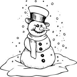 Dibujo para colorear: Temporada de Invierno (Naturaleza y Estaciones) #164417 - Dibujos para Colorear e Imprimir Gratis