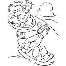 Dibujo para colorear: Temporada de Invierno (Naturaleza y Estaciones) #164419 - Dibujos para Colorear e Imprimir Gratis