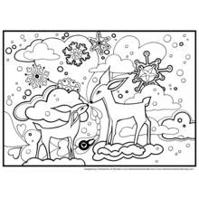 Dibujo para colorear: Temporada de Invierno (Naturaleza y Estaciones) #164421 - Dibujos para Colorear e Imprimir Gratis