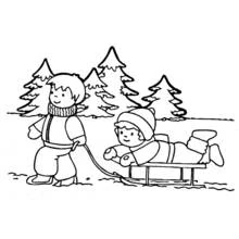 Dibujo para colorear: Temporada de Invierno (Naturaleza y Estaciones) #164425 - Dibujos para Colorear e Imprimir Gratis