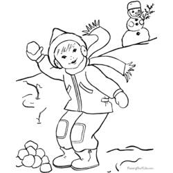Dibujo para colorear: Temporada de Invierno (Naturaleza y Estaciones) #164426 - Dibujos para Colorear e Imprimir Gratis