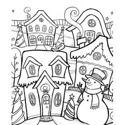 Dibujo para colorear: Temporada de Invierno (Naturaleza y Estaciones) #164434 - Dibujos para Colorear e Imprimir Gratis