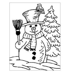 Dibujo para colorear: Temporada de Invierno (Naturaleza y Estaciones) #164456 - Dibujos para Colorear e Imprimir Gratis