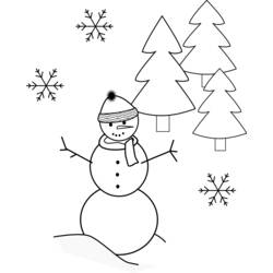 Dibujo para colorear: Temporada de Invierno (Naturaleza y Estaciones) #164511 - Dibujos para Colorear e Imprimir Gratis