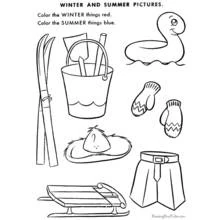Dibujo Temporada de Invierno (Naturaleza y Estaciones) #164530 para imprimir y colorear