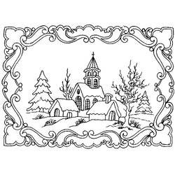Dibujo para colorear: Temporada de Invierno (Naturaleza y Estaciones) #164561 - Dibujos para Colorear e Imprimir Gratis