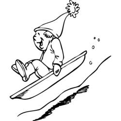 Dibujo para colorear: Temporada de Invierno (Naturaleza y Estaciones) #164583 - Dibujos para Colorear e Imprimir Gratis
